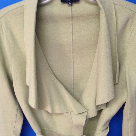JON Green Wool-blend Soft Jacket Sz L - Picture 3 of 4